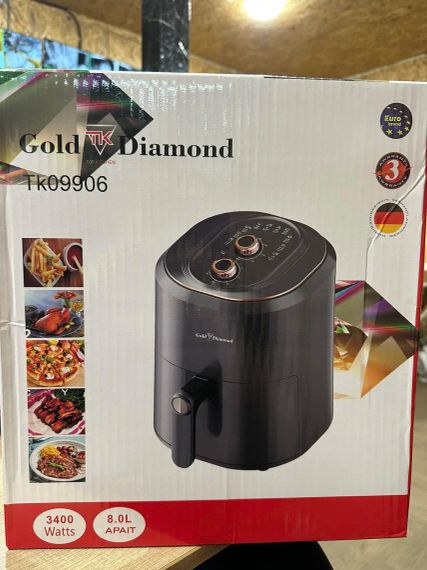 Аерогриль Аерофритюрниця Gold Diamond Tk 09906 3400w 8L