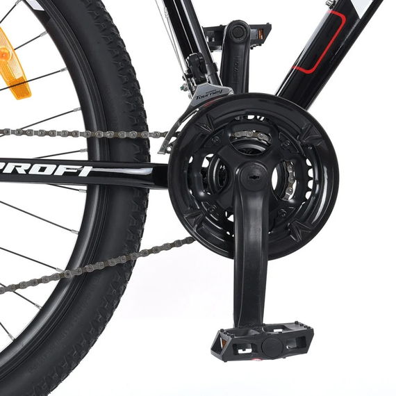 Велосипед  "EVEREST" PROF1 G275EVEREST A275.127,5 д. Алюм.рама 19 ", SHIMANO 21SP, алюм.DB, CS TZ500, чорний | Зображення 6