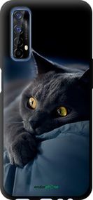 Чохол на Realme 7 Димчастий кіт "825b-2081-2448"
