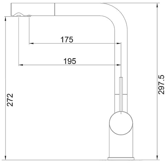 Кухонний змішувач Fabiano FKM 3112 SS Nano Graphite 8231.401.1130 | Зображення 1