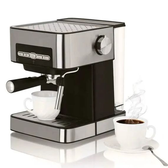 Кофемашина полуавтоматическая универсальная Crownberg CB-1566 1000Вт с капучинатором YS-92