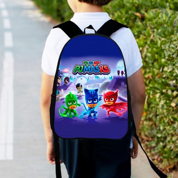 Рюкзак детский Герои в масках "PJ Masks" 34х27см,городской ранец для мальчика с принтом (00451)