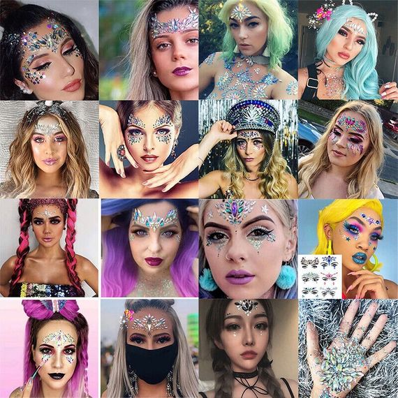 Наклейка для обличчя Leg Avenue Elektra face jewels sticker | Зображення 2