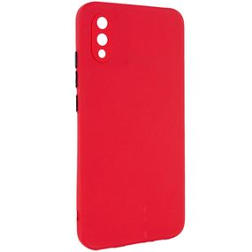 Чохол TPU Square Full Camera для Samsung Galaxy A02, Червоний