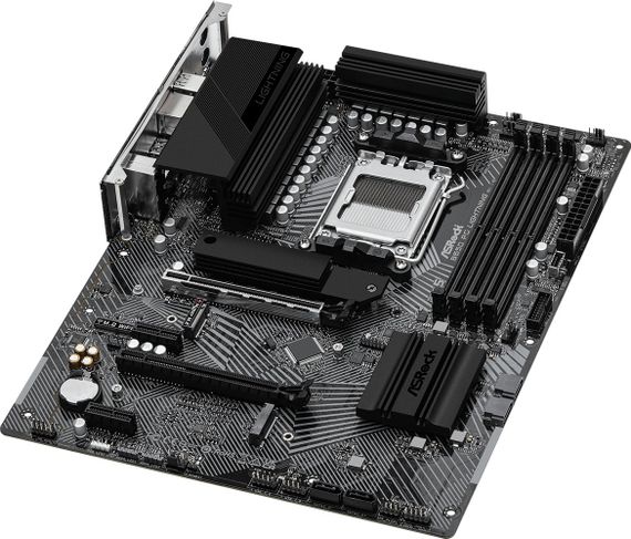 ASRock B650 PG LIGHTNING (AM5/B650, 4*DDR5, 2xPCIex16, HDMI, 4xSATA, 3xM.2, 2.5GLan, 7.1ch, ATX) | Зображення 5
