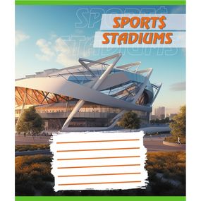 Тетрадь ученическая "Стадион" 018-540260L-3 в линию, 18 листов (959054)