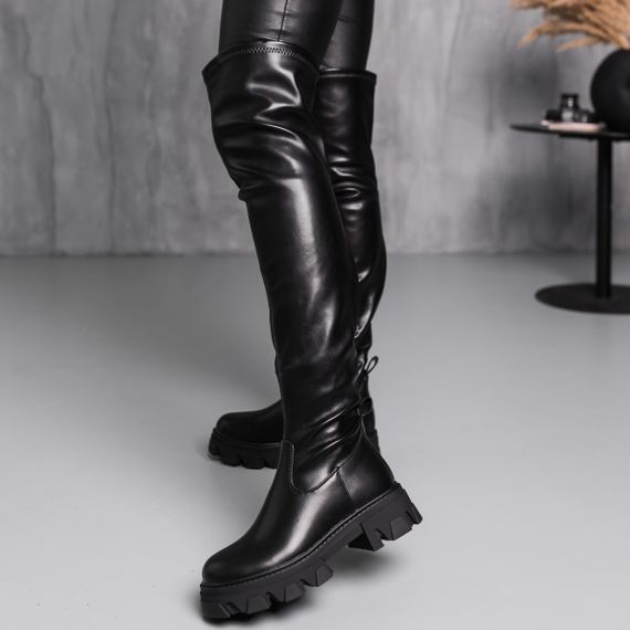 Ботфорты женские зимние Fashion Image 3885 38 размер 245 см Черный | Зображення 5