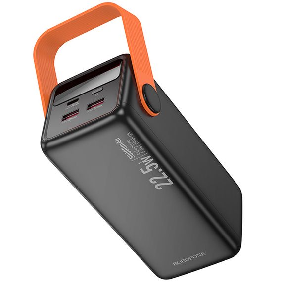 Портативний ЗП Power Bank BOROFONE BJ66A Magnifico 22.5W+PD20W 50000 mAh Black | Зображення 6