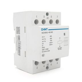 Контактор CHINT NCH8-40/40 220V, 40А, 26kW, 4NO, на DIN-рейку, 85*65, 5*54мм
