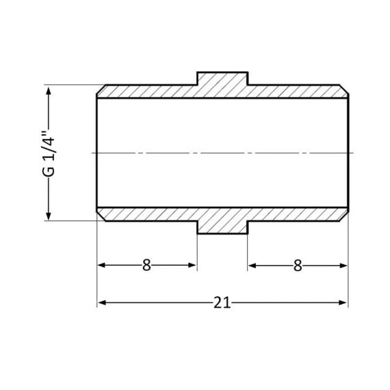 Ниппель Thermo Alliance Standart 1/4" НР SD40766 | Зображення 1
