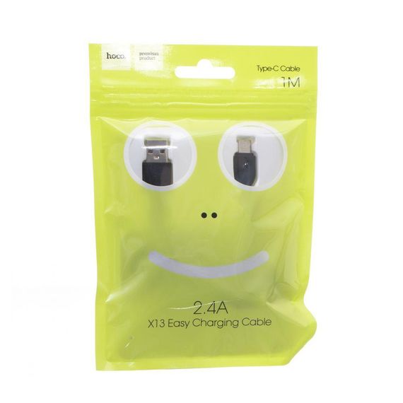 Кабель USB Hoco X13 Type-C 1m Колір Білий | Зображення 1