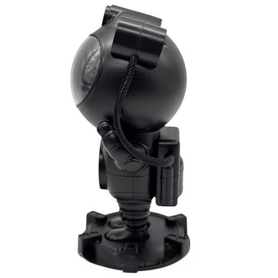 Ночник-проектор з проекцією зоряного неба Астронавт з пультом та колонкою Чорний