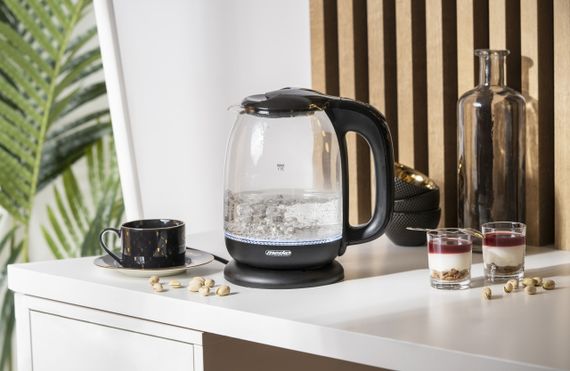 Електрочайник скляний Mesko MS 1302 чорний 1,7 л, 2200 Вт, з підсвіткою | Зображення 6