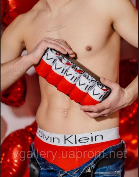 Подарунковий комплект трусів Calvin Klein, чоловічі труси Кельвін Кляйн у коробці на 2 штук, набір трусів Модал 2, M cotton | Зображення 2