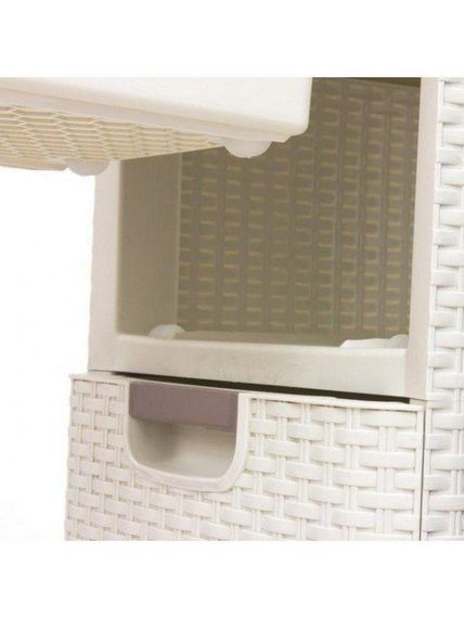 Комод пластиковый на 4 ящика Curver (Курвер) Style (06605) Кремовый | Зображення 2