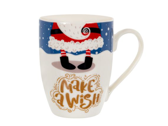 Новорічний кухоль з тонкої порцеляни Winter Majesty: Santa, 350 мл