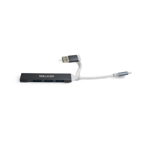 Адаптер WALKER WHUB-11 4в1 (4USB/Type-C) | Зображення 1