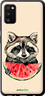 Чохол на Samsung Galaxy A41 A415F Єнотик з кавуном "4605b-1886-2448"