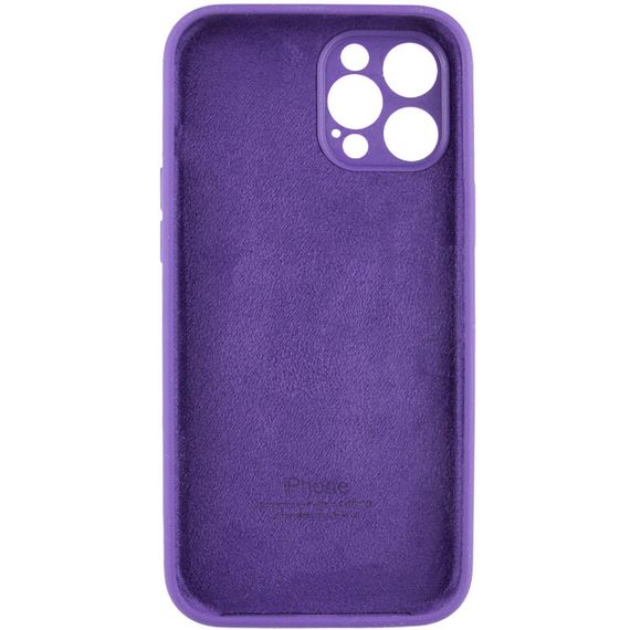 Чехол Silicone Case Full Camera Protective (AA) для Apple iPhone 12 Pro (6.1") Фиолетовый / Amethyst | Зображення 3