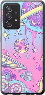 Чохол на Samsung Galaxy A52 Рожева галактика з пластику FCh_047688