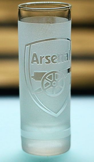 Подарункова матова чарка 60мл з гравіюванням футбольного клубу Арсенал Лондон | Зображення 1