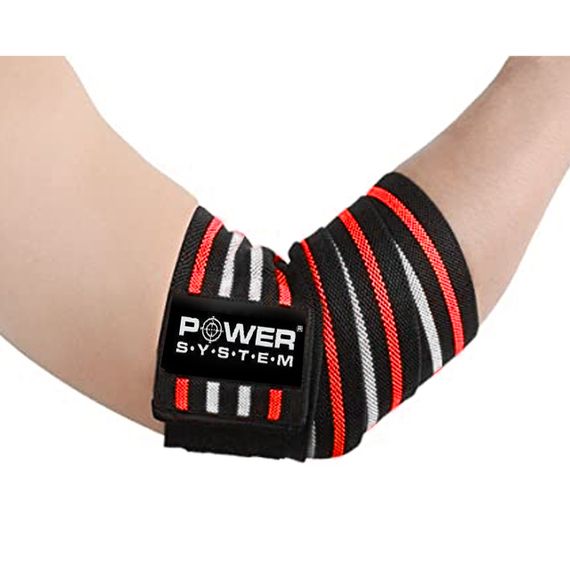 Бинти на лікоть Power System PS-3600 Elbow Wraps Red/Black(пара) | Зображення 3