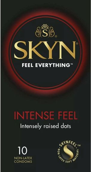 Нелатексные презервативы SKYN Intense Feel с выступающими шипами (цена за пачку, 10 шт.) Sex Aura | Зображення 1