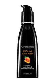 Їстівний лубрикант зі смаком персика WICKED AQUA 60ML