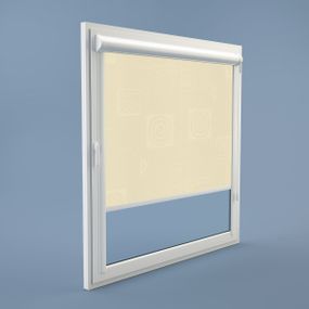 Рулонна штора Rolets Ікеа 2-1800-1500 150x170 см закритого типу Бежева