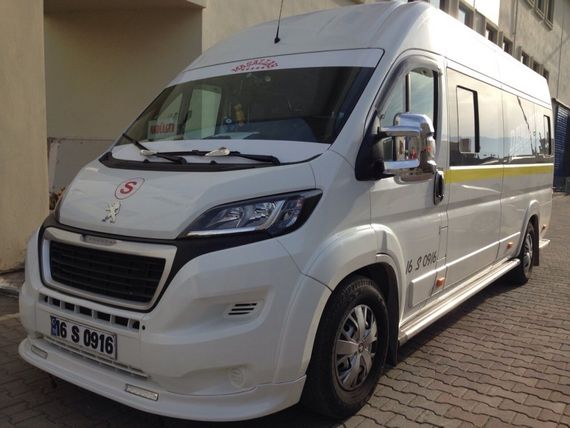 Передня накладка 2014-2024 (вузька з LED, під фарбування) для Fiat Ducato 2006-2024 та 2014-2024 рр | Зображення 5