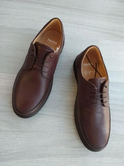 Мужские кожаные туфли Ikos 392 коричневые 42 размер | Зображення 5