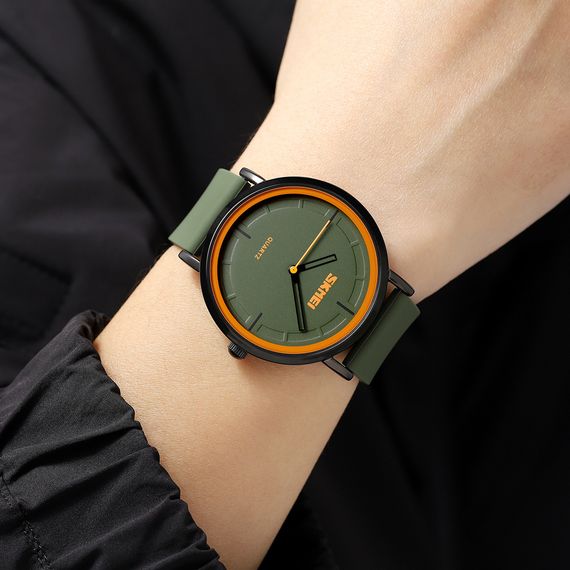 Жіночий годинник Skmei 2050AG Army Green | Зображення 3