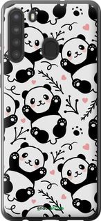 Чохол на Samsung Galaxy A21 Панди "4318u-1841-2448"