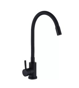 Змішувач для кухні WEZER з гнучким виливом EKO4E-01-BLACK