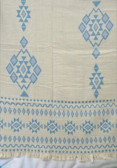 Муслінове покривало Kayra 210x250 см MP2, Блакитне | Зображення 4