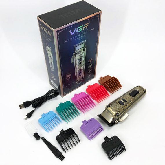 Аккумуляторная универсальная машинка для стрижки VGR V-005, Беспроводной триммер для стрижки и бритья XK-16 | Зображення 6