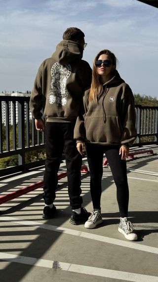 Худі мілітарі хакі смерть зачекає | Зображення 2