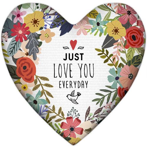 Подушка серце Just love you everyday 37x37 см (4PS_17L025)