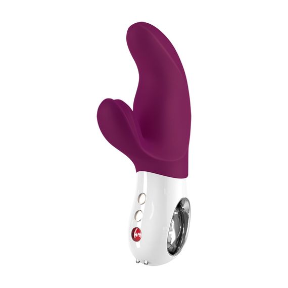 Вібратор-кролик Fun Factory MISS BI grape/white, 2 незалежні мотори, діаметр 4,2 см | Зображення 3