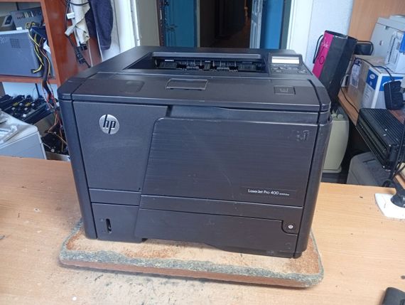 Принтер Б-клас HP LaserJet Pro 400 Printer M401dne / Лазерний монохромний друк / 1200x1200 dpi / A4 / 35 стор./хв / USB 2.0, Ethernet / Дуплекс б/в | Зображення 1