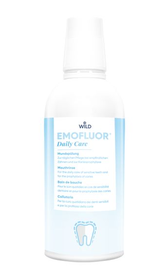 Ополіскувач для порожнини рота Dr. Wild EMOFLUOR Daily Care з мінеральними солями та фторидом, 500 мл