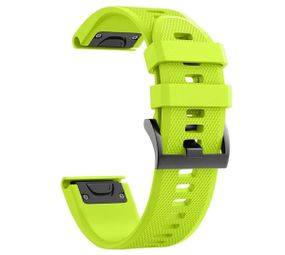 Силиконовый ремешок Primo для часов Garmin Fenix 8 51mm / Fenix 7X / Fenix 7X Pro - Lime