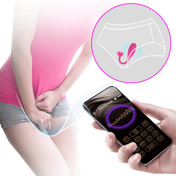 Віброяйце кероване смартфоном Pretty Love - Fisherman Pink Mobile APP, BI-300016HP sexstyle | Зображення 5