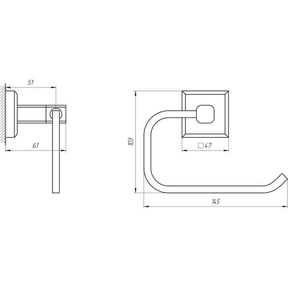 Тримач для туалетного паперу TOPAZ TКВ 9916 | Зображення 3