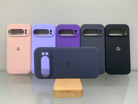 Google Pixel 9 Pro Протиударний чохол з логотипом софт тач синій