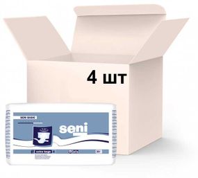 Упаковка підгузників для дорослих Seni Basic Extra Large 4 пачки х 30 шт