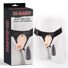 Страпон-фаллопротез с вибрацией Chisa Hi-Basic на пульте управления sexstyle