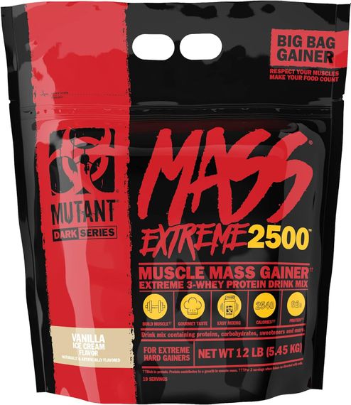Гейнер Mutant Mass Extreme 2500 5450 g (Vanilla ice cream)