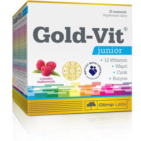 Мультивитамины для спорта Olimp Nutrition Gold-Vit Junior 15 packs Raspberry