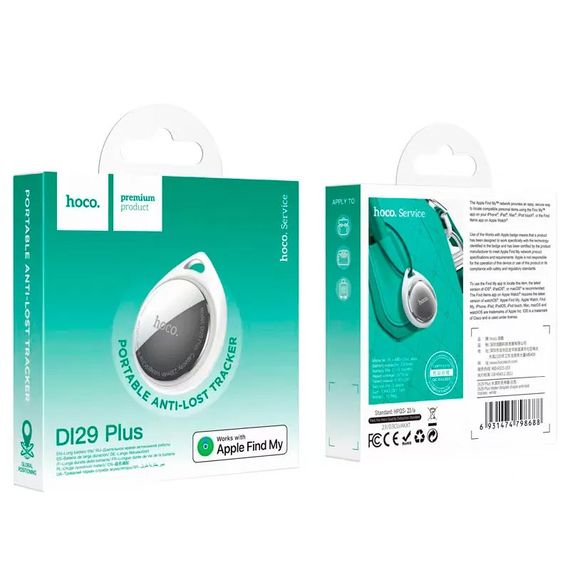 Трекер Hoco DI29 Plus portable anti-lost tracker White | Зображення 5